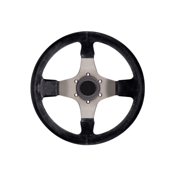 Simple Black Leather Steering Wheel