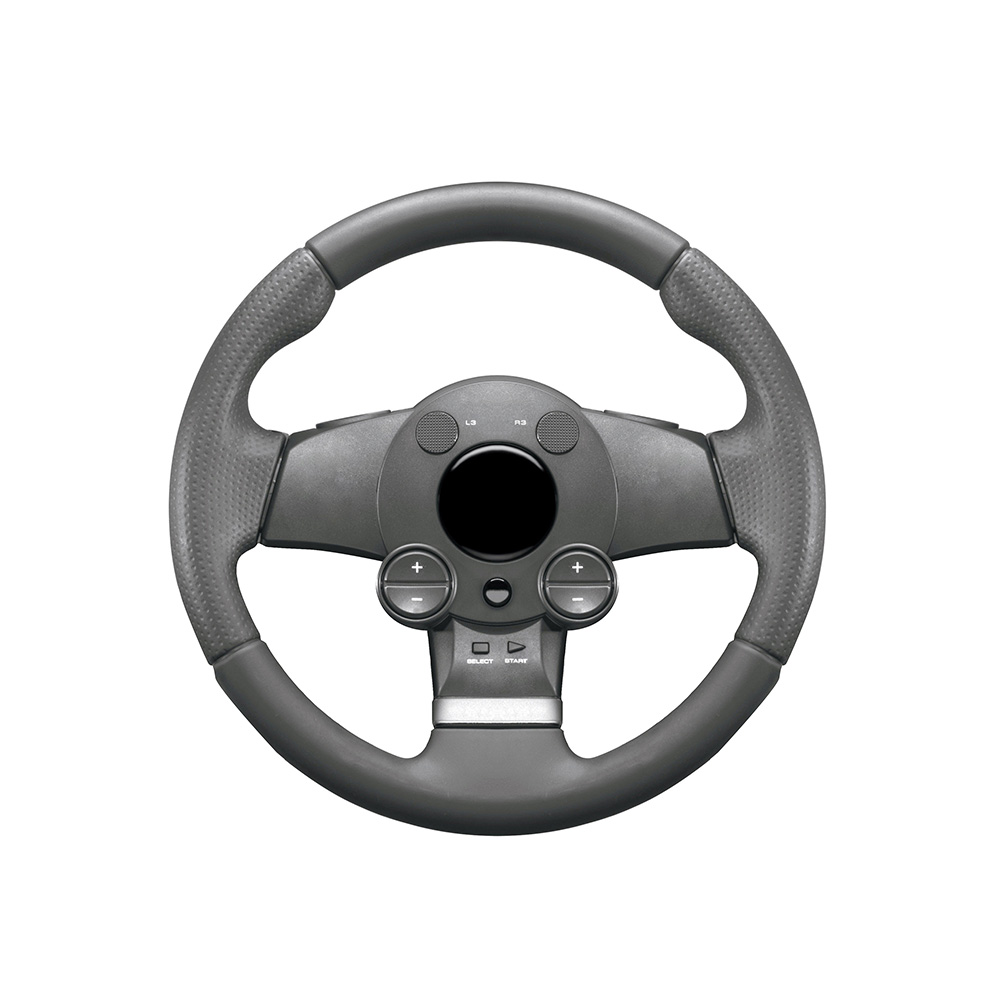 Simple Black Leather Steering Wheel - Imagem 4