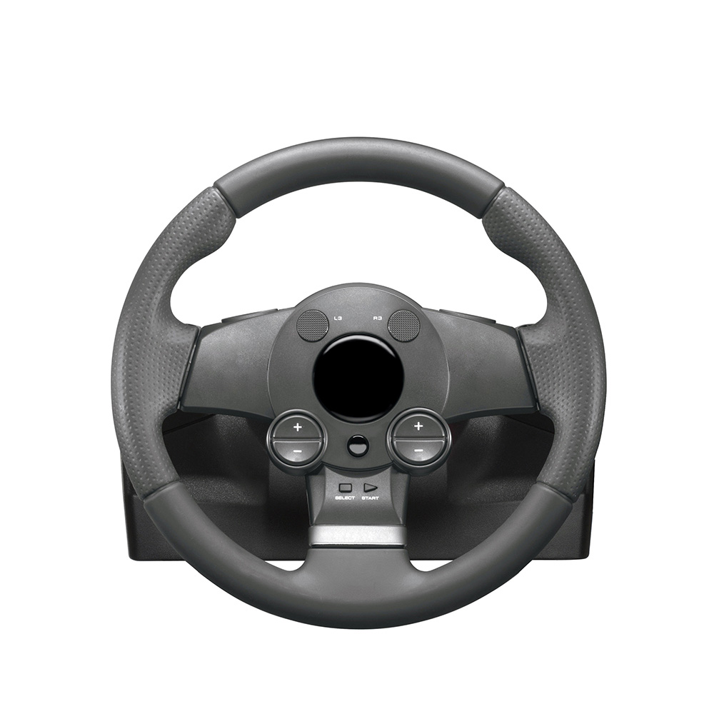 Simple Black Leather Steering Wheel - Imagem 3